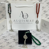 Aqeeq Arabic Drop-Shape Misbaha
