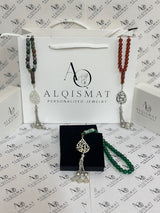 Aqeeq Arabic Drop-Shape Misbaha