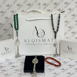 Personalized Arabic Drop-Shape Misbaha