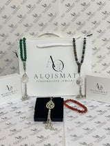 Personalized Arabic Drop-Shape Misbaha