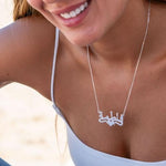 Arabic Name Necklace with Heart