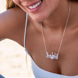 Arabic Name Necklace with Heart