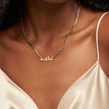 Arabic Name Thick Chain Necklace