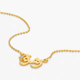 Arabic Name Necklace with Diamond