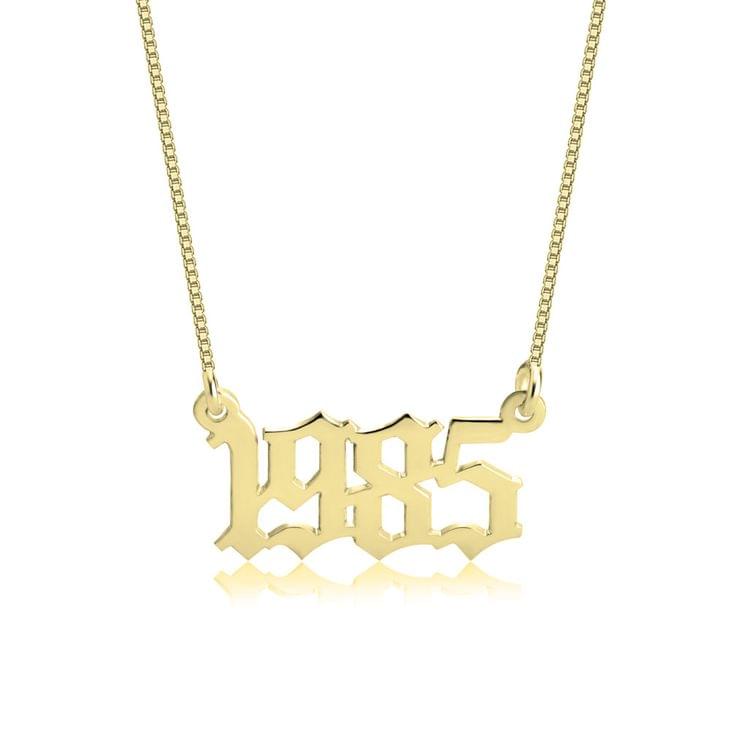 Year Name Necklace
