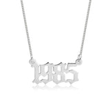 Year Name Necklace