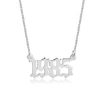 Year Name Necklace