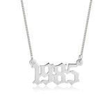Year Name Necklace