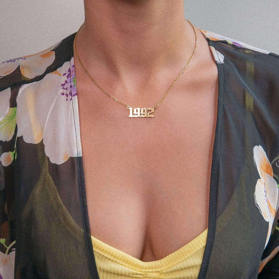 Year Name Necklace