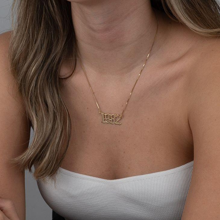 Year Name Necklace