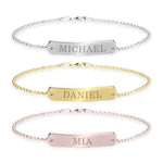 Classic Name Bar Bracelet