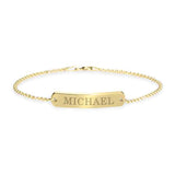 Classic Name Bar Bracelet