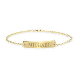 Classic Name Bar Bracelet