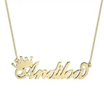 Crown Name Necklace