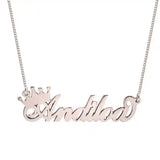 Crown Name Necklace
