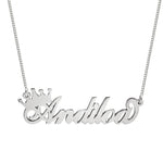 Crown Name Necklace