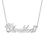 Crown Name Necklace