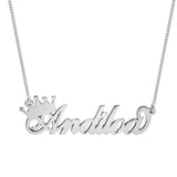 Crown Name Necklace