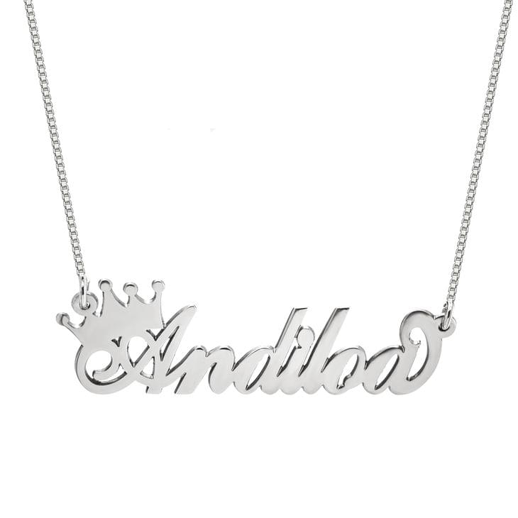 Crown Name Necklace
