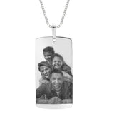 Dog Tag Picture Necklace
