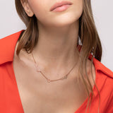 Double Name Necklace with Heart