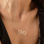 Endless Infinity Name Necklace with Diamond