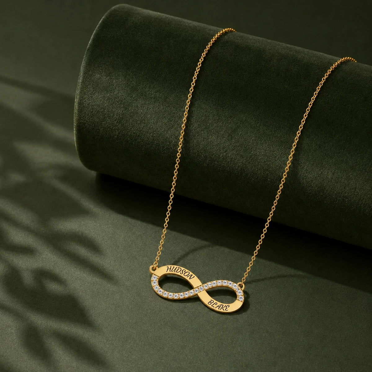 Endless Infinity Name Necklace with Diamond
