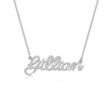 Crystal name necklace