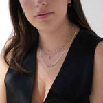 English Cursive Name Necklace With Thick Chain