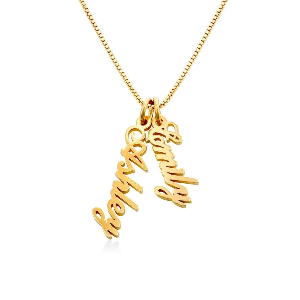 English Cursive Vertical Name Necklace