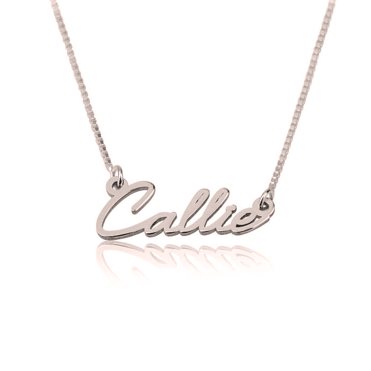 English Dainty Name Necklace