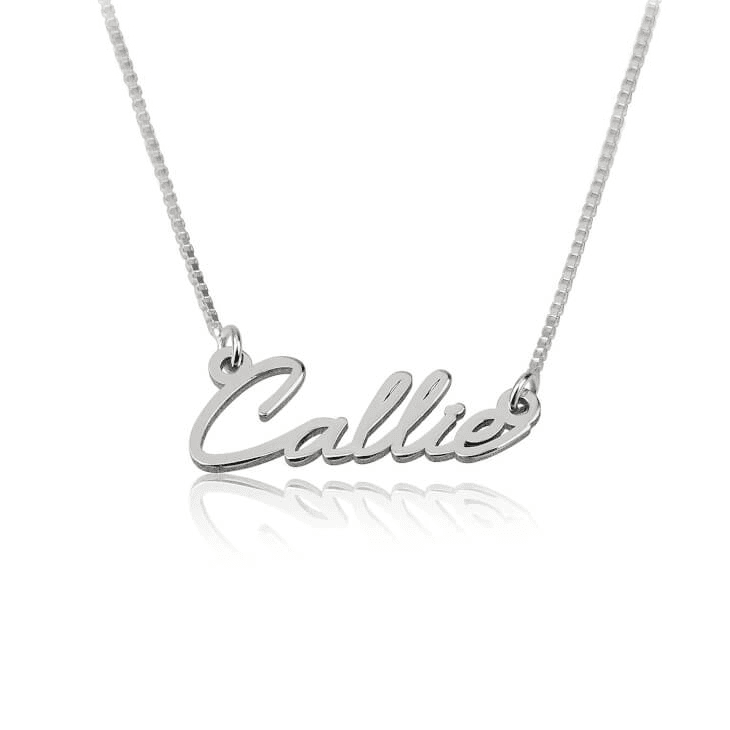 English Dainty Name Necklace