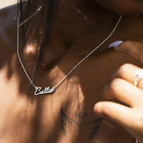English Dainty Name Necklace