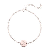 Engraved Initial Anklet
