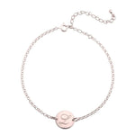 Engraved Initial Anklet