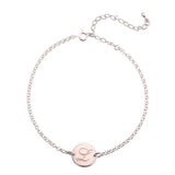 Engraved Initial Anklet