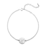Engraved Initial Anklet