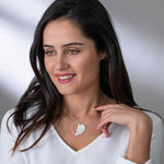 Heart Necklace Upto 4 Names & Diamonds