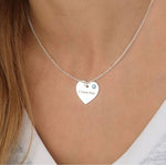 Personalized Heart Pendant with birthstone
