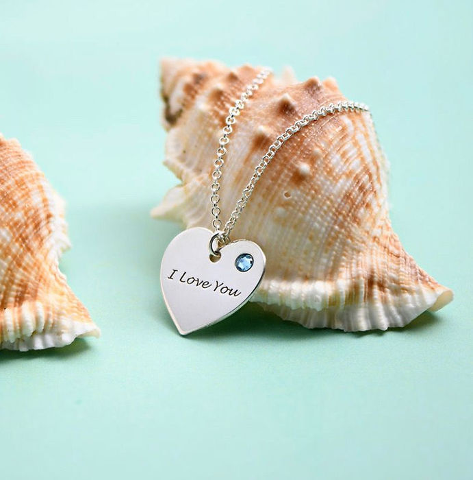 Personalized Heart Necklace