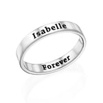 Engraved Thin Band Ring