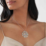 Family Tree Necklace With Birthstones and Names.