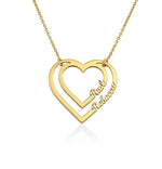 Heart Necklace with Two Names