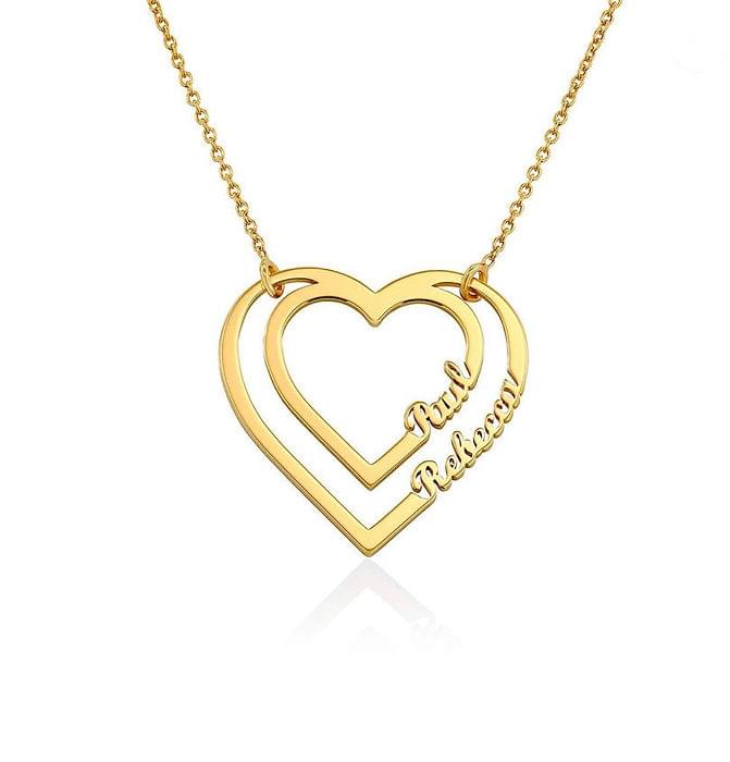 Heart Necklace with Two Names