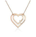 Heart Necklace with Two Names