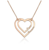 Heart Necklace with Two Names