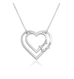 Heart Necklace with Two Names