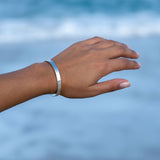 Hidden message bracelet with engraved inner text