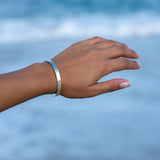 Hidden message bracelet with engraved inner text