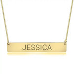 bar pendant engraved name